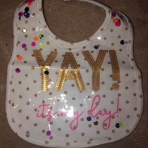 Birthday bib laminated mud pie